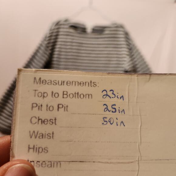 H&M Women's Sz L 'Boxy' Stripes Oversized Textured Top Lightweight Sweater - Picture 6 of 9